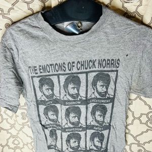 The Emotions of Chuck Norris Tshirt Martial Arts Tv Movie Star Tennessee River